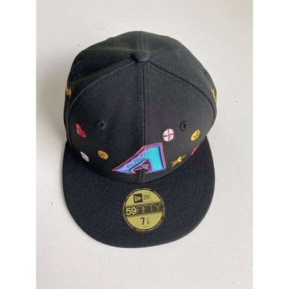 New Era Arizona Diamondbacks Hat Cooperstown Collection Black Sz 7 1/8 NEW - Picture 8 of 15